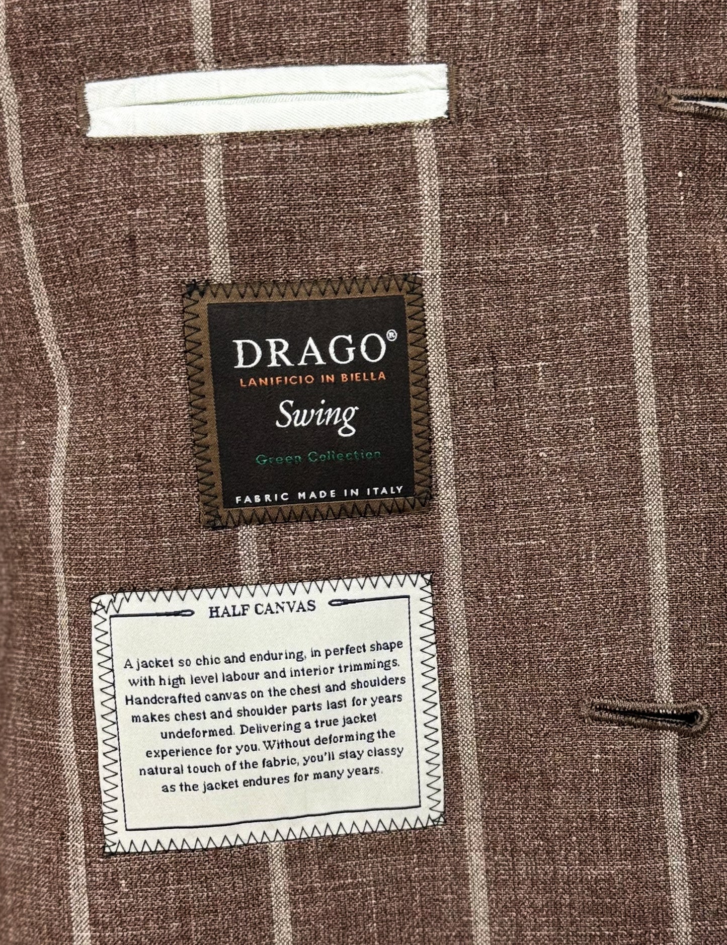 Salvatini Exclusive - Linen-Blend Chalkstripe Sport Coat