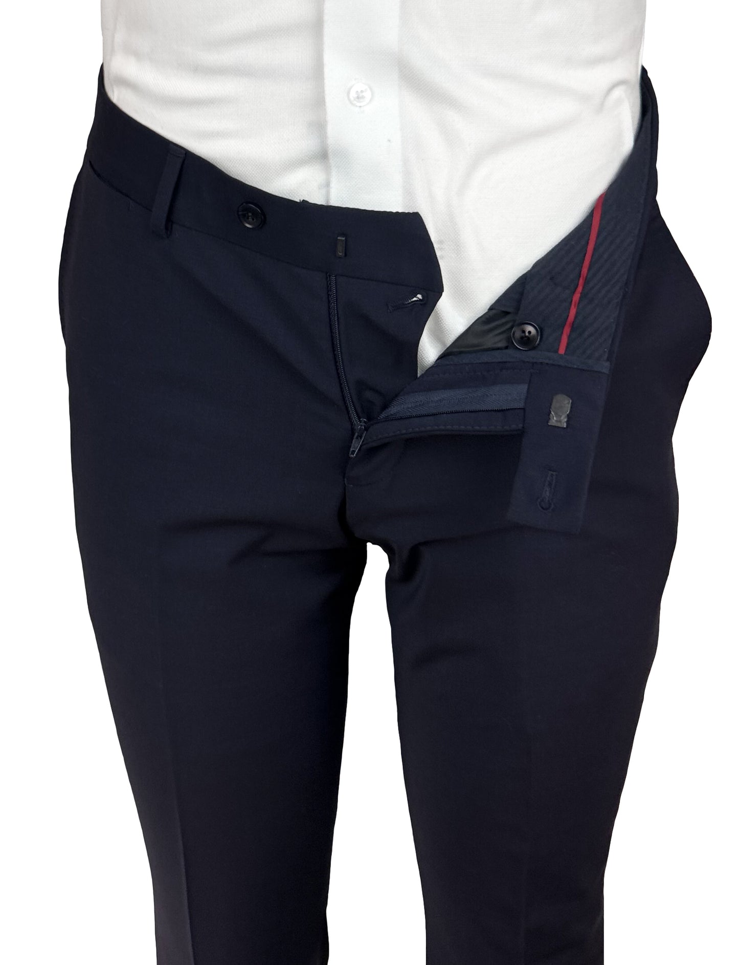 Tad Williams London - Slim-Fit Stretch Wool-Blend Trousers