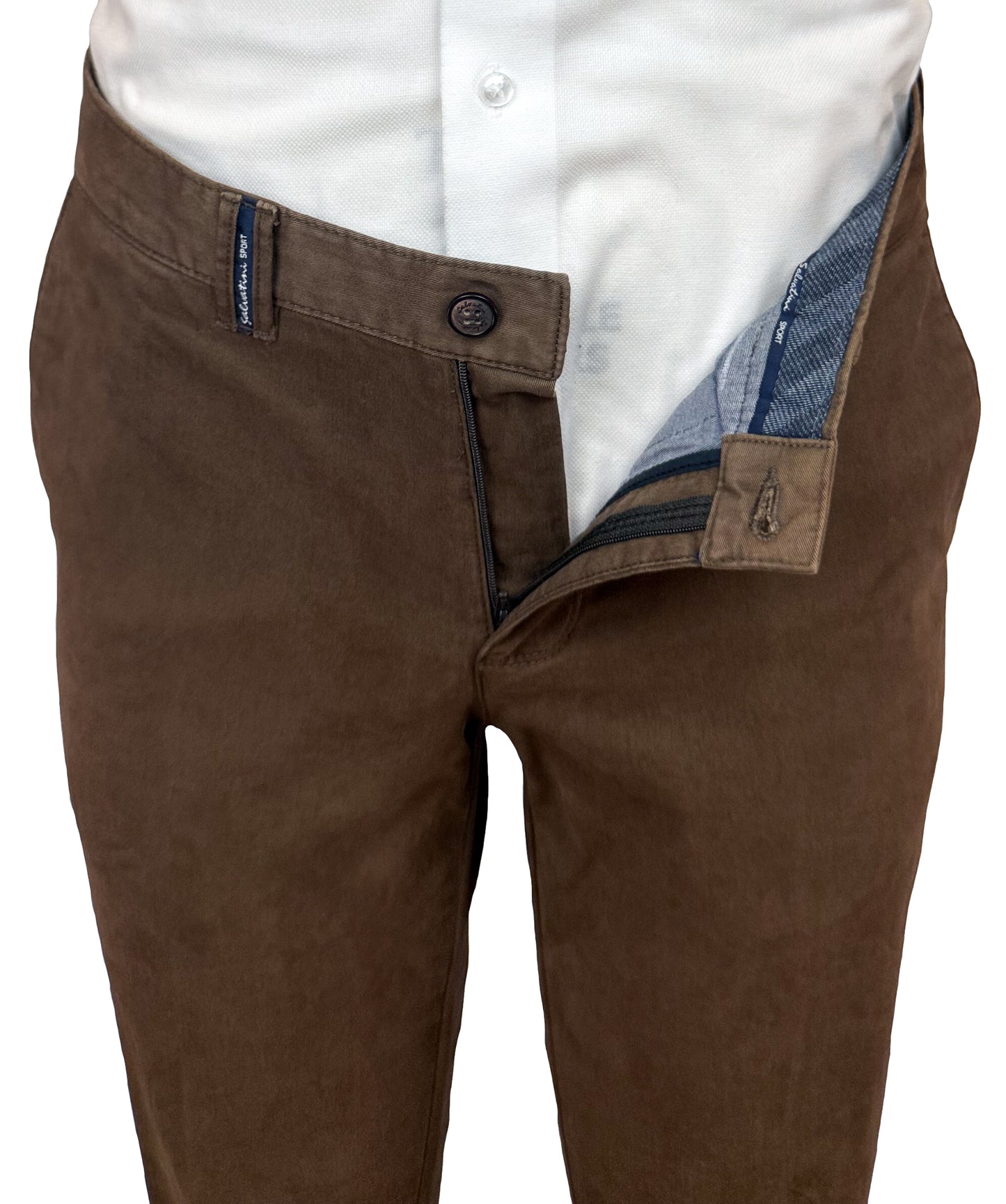 Salvatini Sport - Cotton-Blend Chino with Stretch