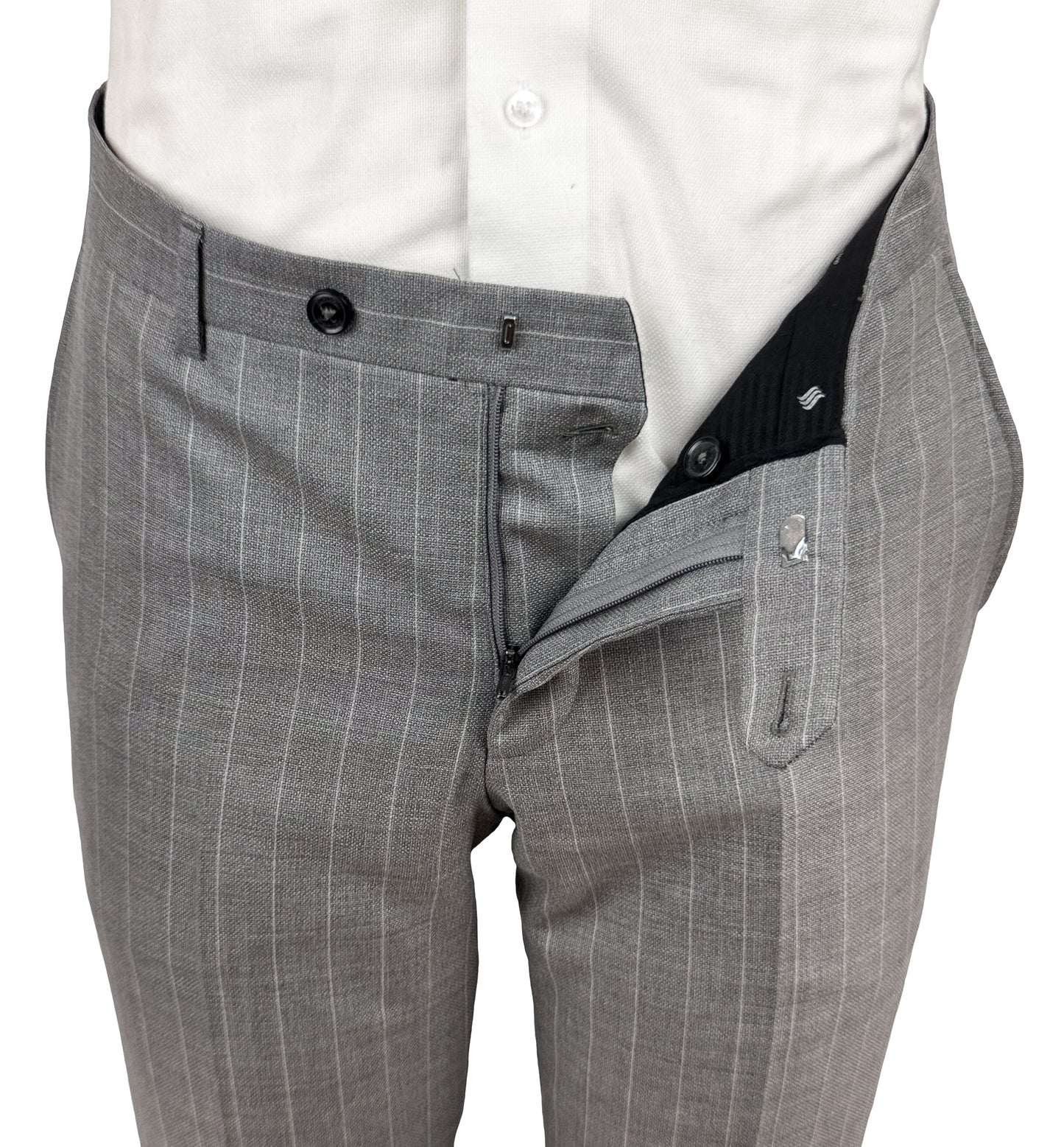 Salvatini Exclusive - Vitale Barberis Canonico Italian Wool Slim-Fit Pinstripe Suit
