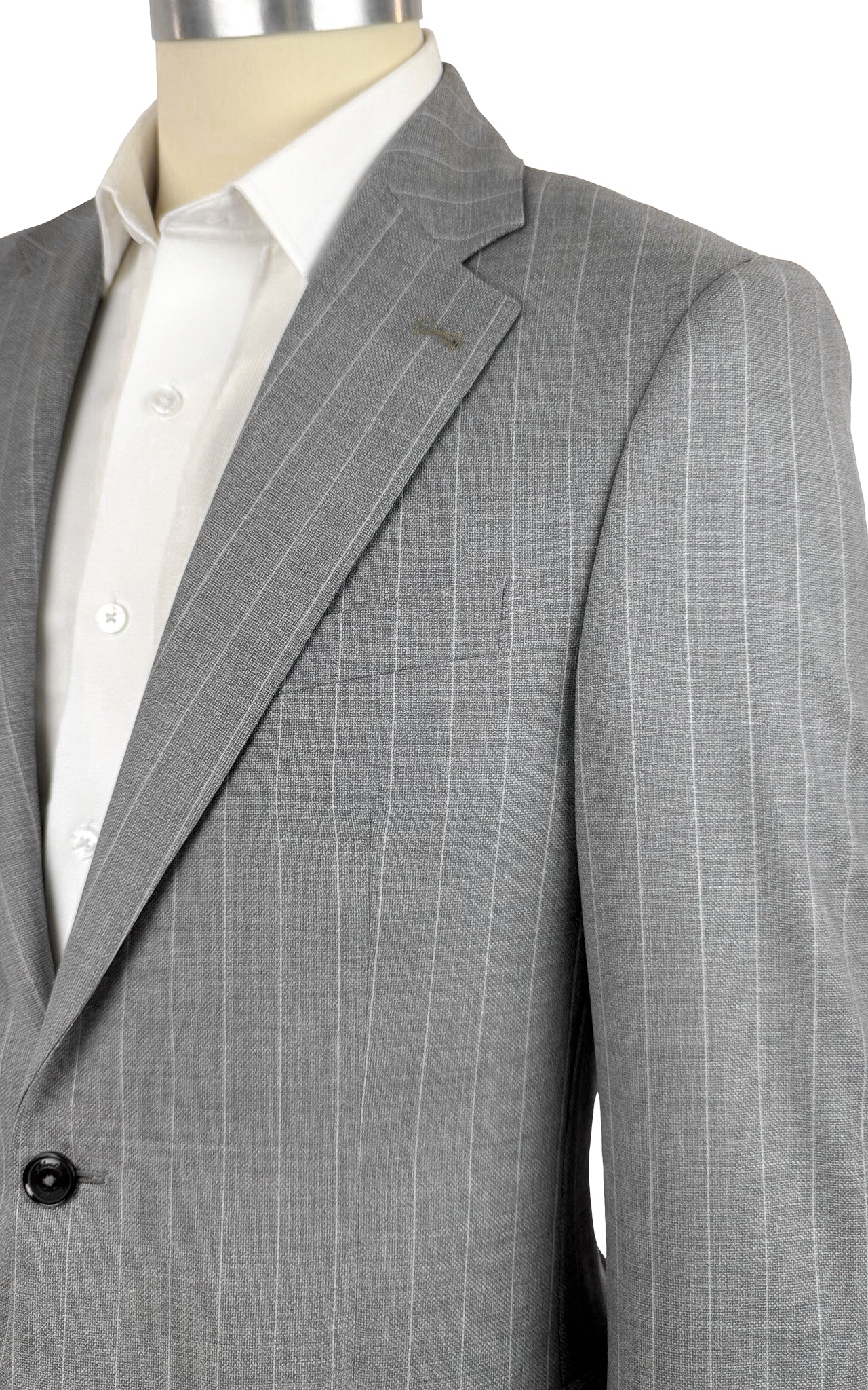 Salvatini Exclusive - Vitale Barberis Canonico Italian Wool Slim-Fit Pinstripe Suit