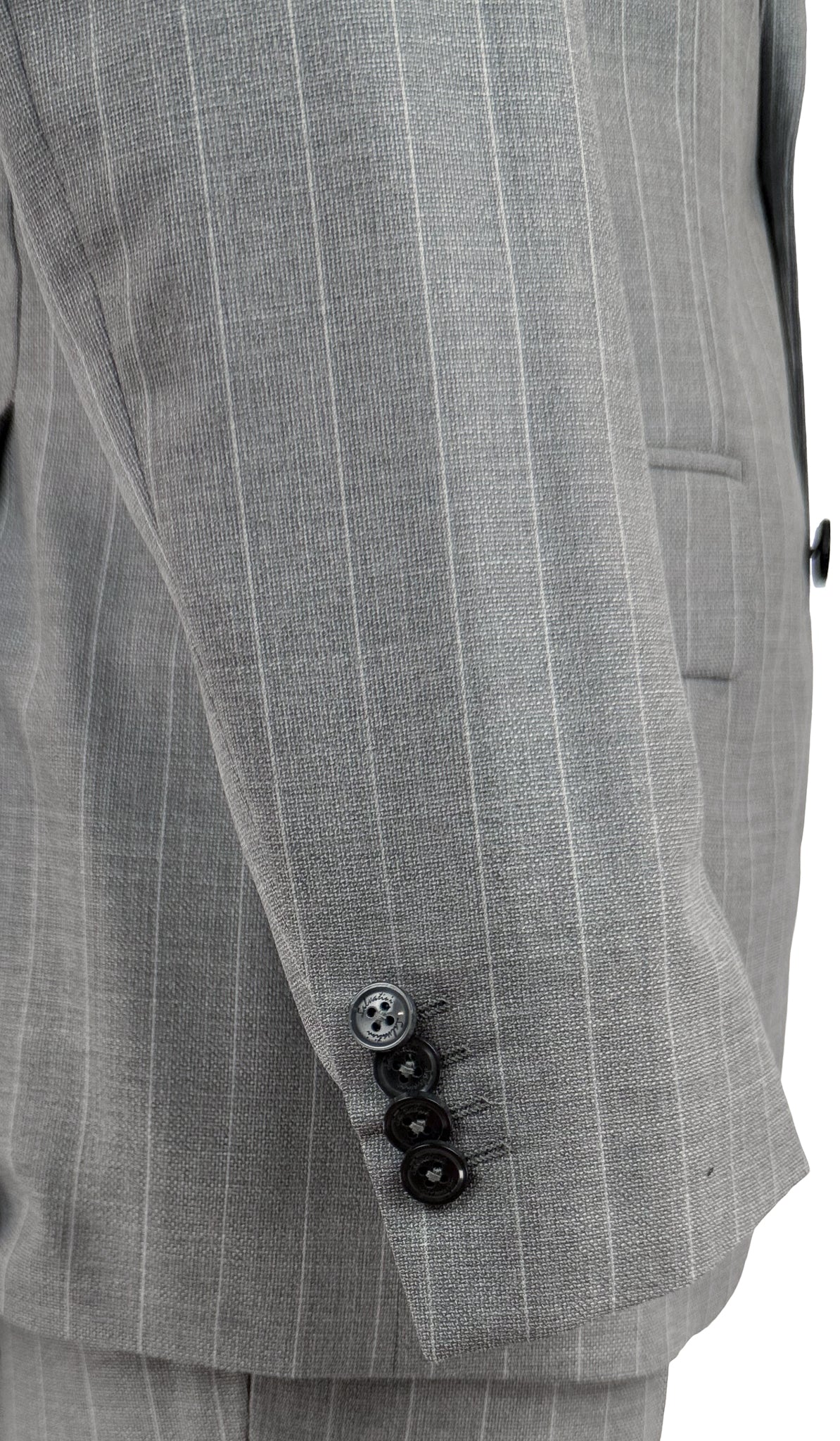 Salvatini Exclusive - Vitale Barberis Canonico Italian Wool Slim-Fit Pinstripe Suit