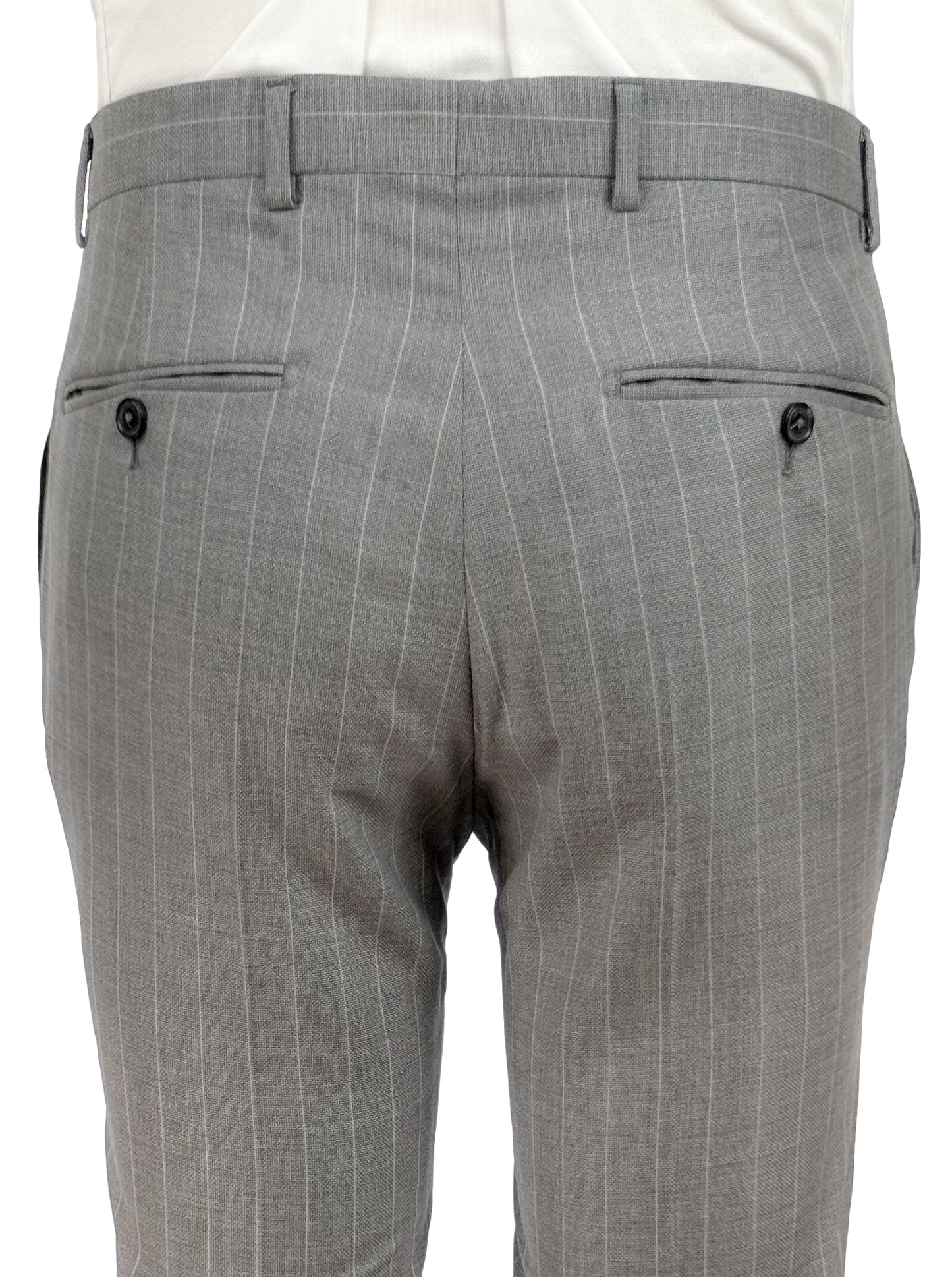 Salvatini Exclusive - Vitale Barberis Canonico Italian Wool Slim-Fit Pinstripe Suit