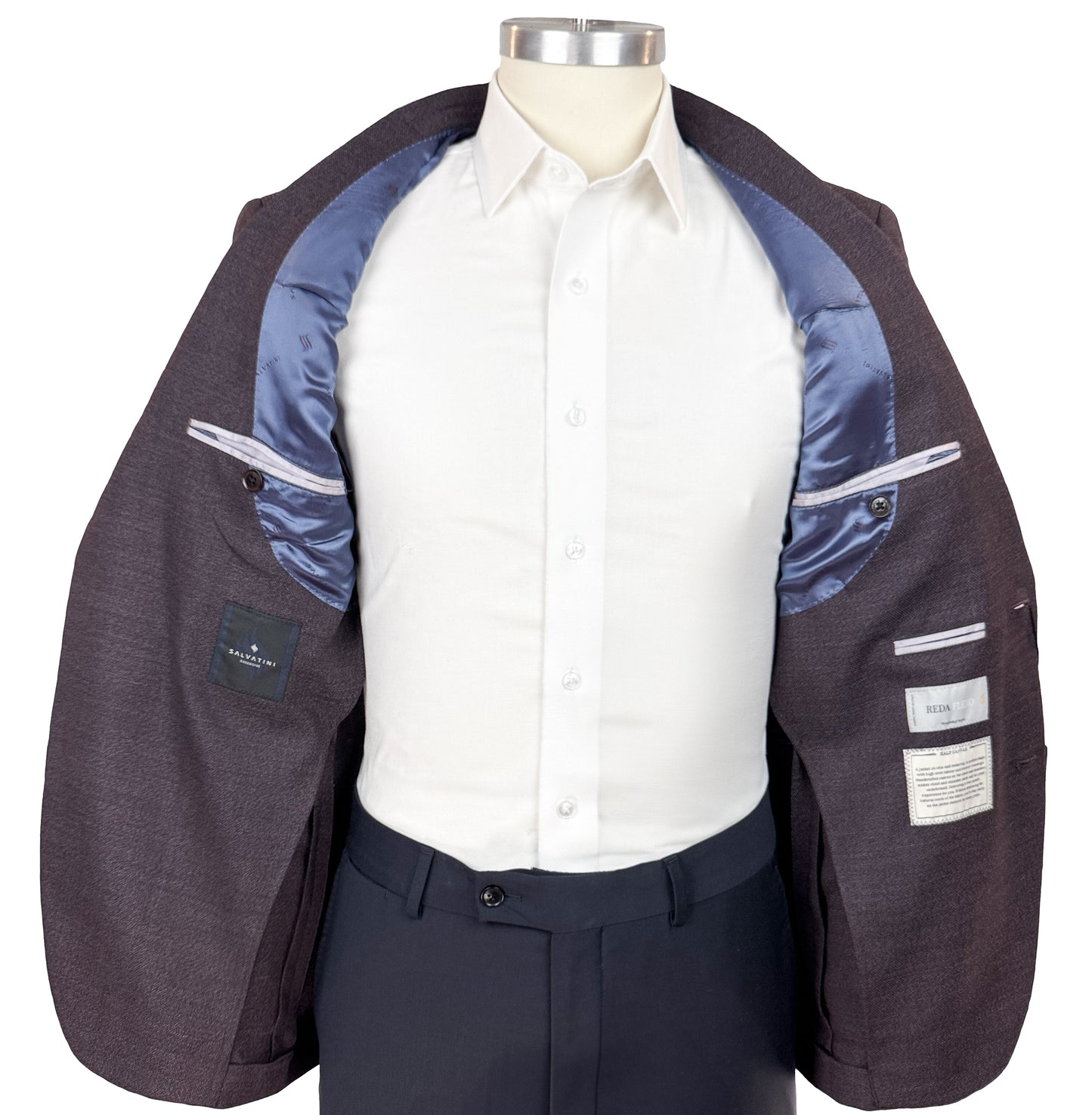 Salvatini Exclusive - ModernSlim-Fit Wool-Blend Sport Coat with Stretch
