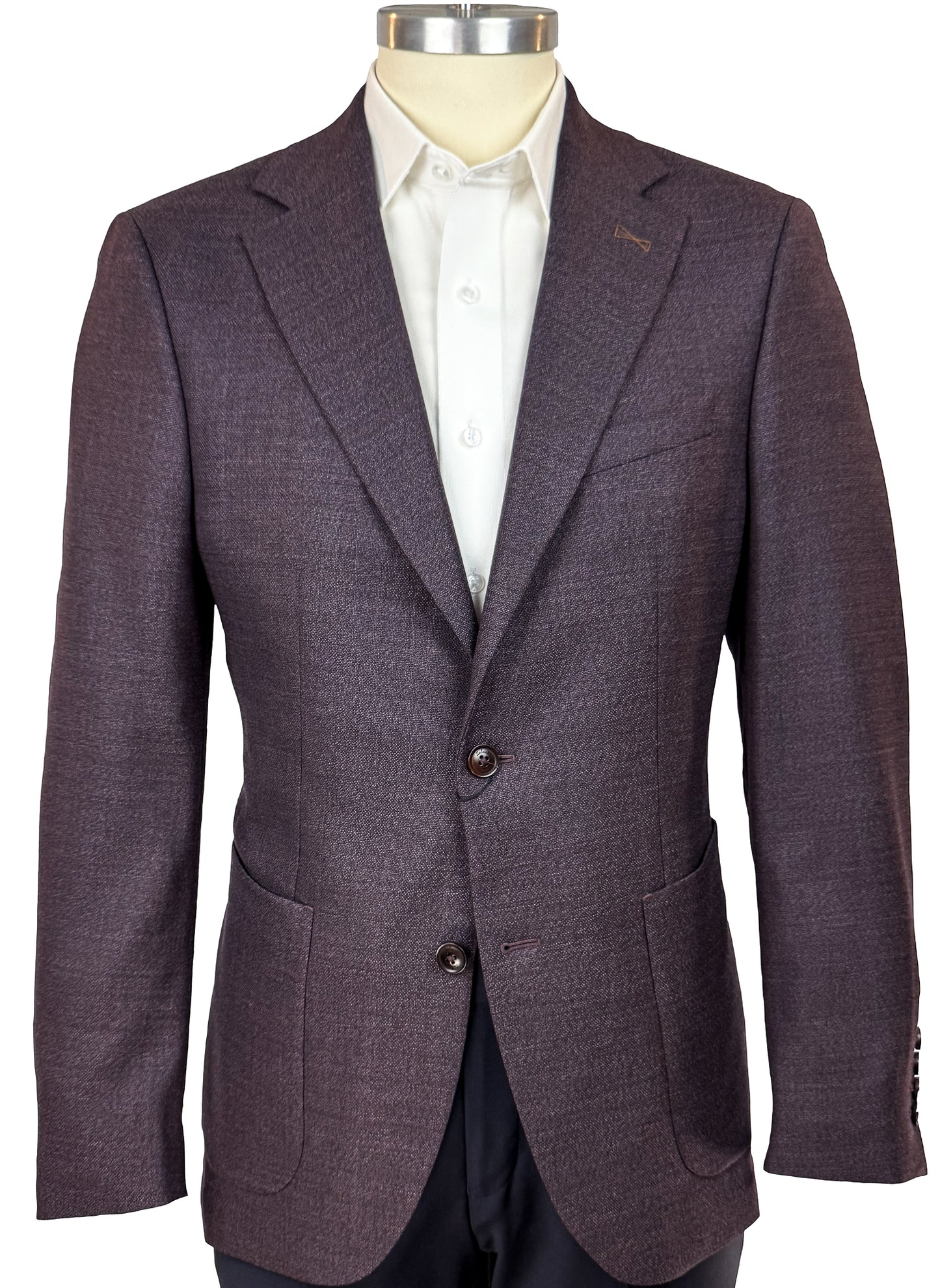 Salvatini Exclusive - ModernSlim-Fit Wool-Blend Sport Coat with Stretch