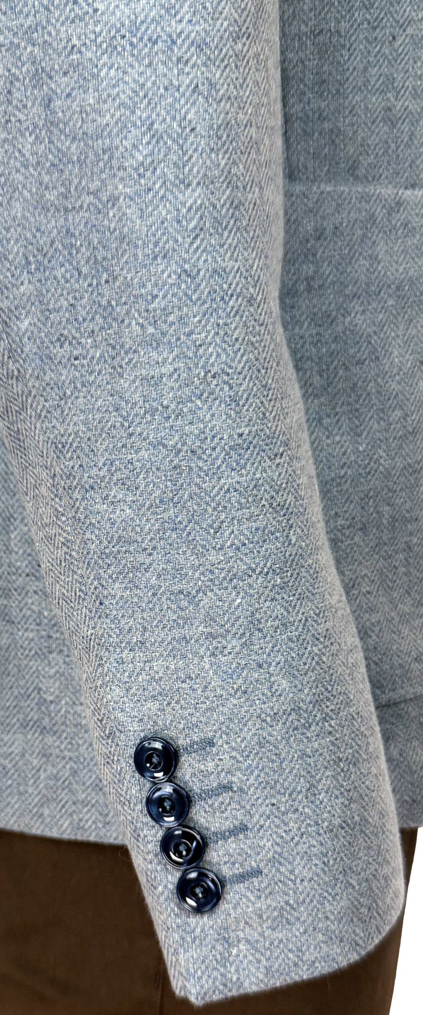 Salvatini Exclusive - Modern Slim-Fit Wool-Blend Herringbone Sport Coat