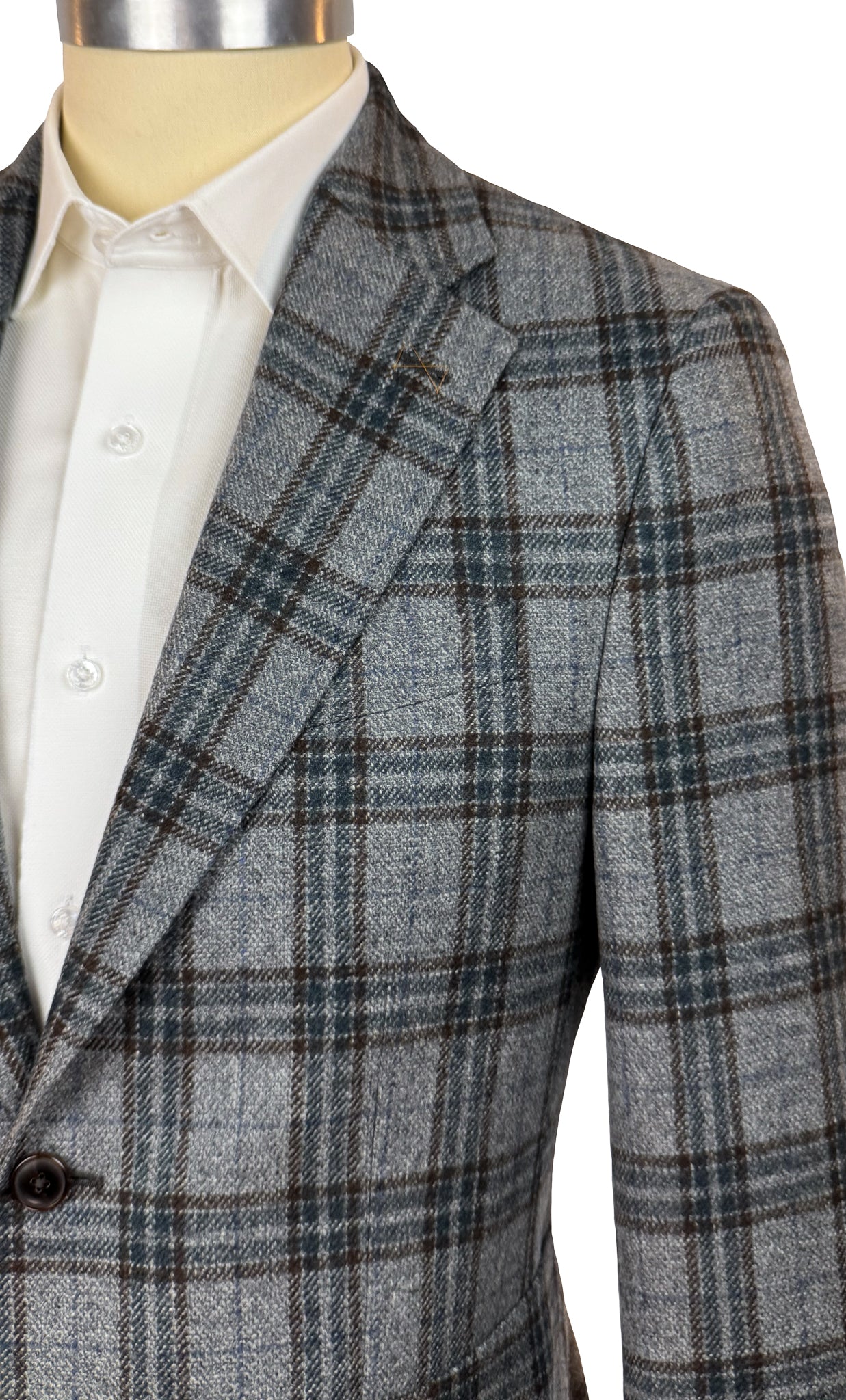 Salvatini Exclusive - Italian Wool Grey Plaid Sport Coat