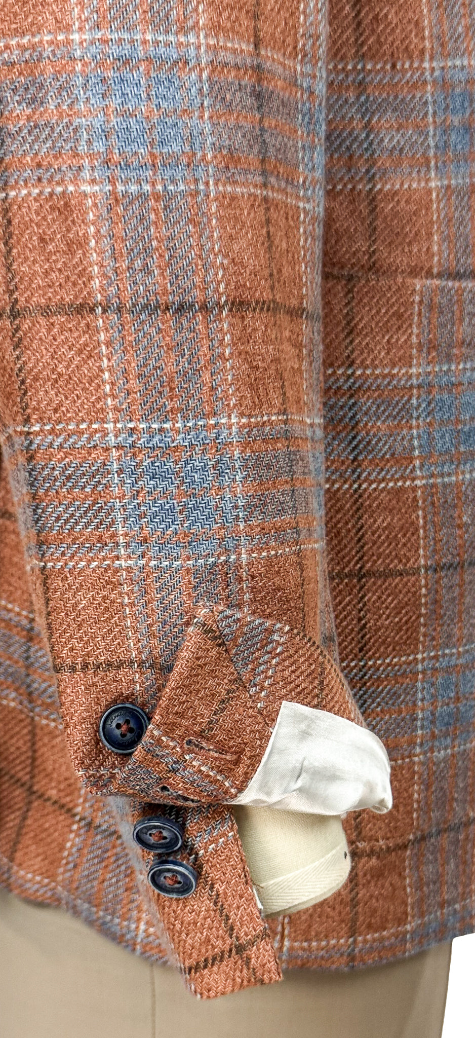 Salvatini Exclusive - Modern Slim-Fit Cotton-Blend Plaid Sport Coat