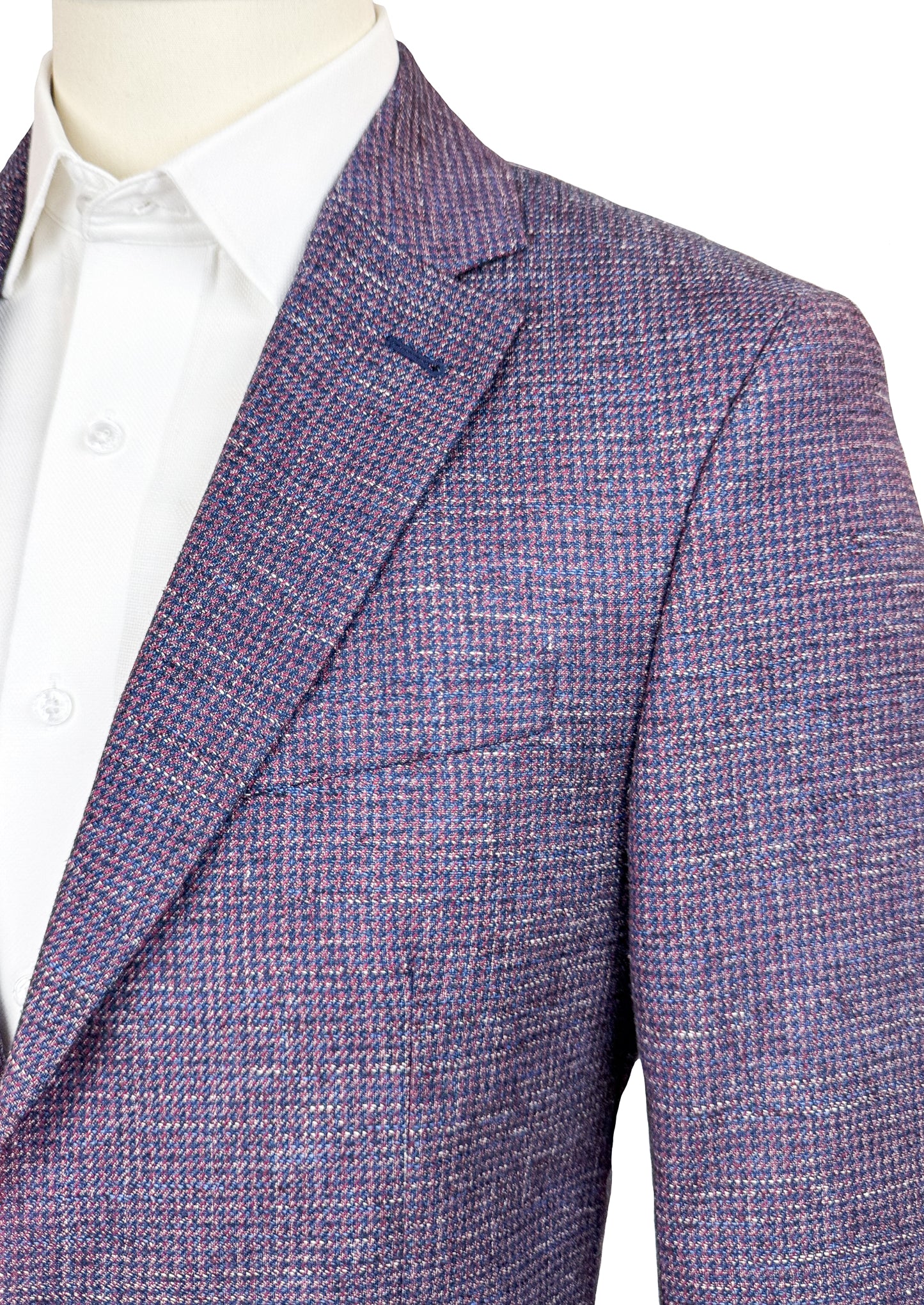 Salvatini Exclusive - Modern Slim-Fit Wool-Blend Checkered Sport Coat