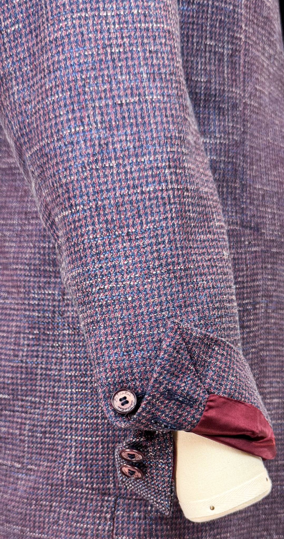 Salvatini Exclusive - Modern Slim-Fit Wool-Blend Checkered Sport Coat